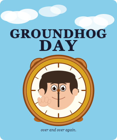 groundhog day day movie funny clipart